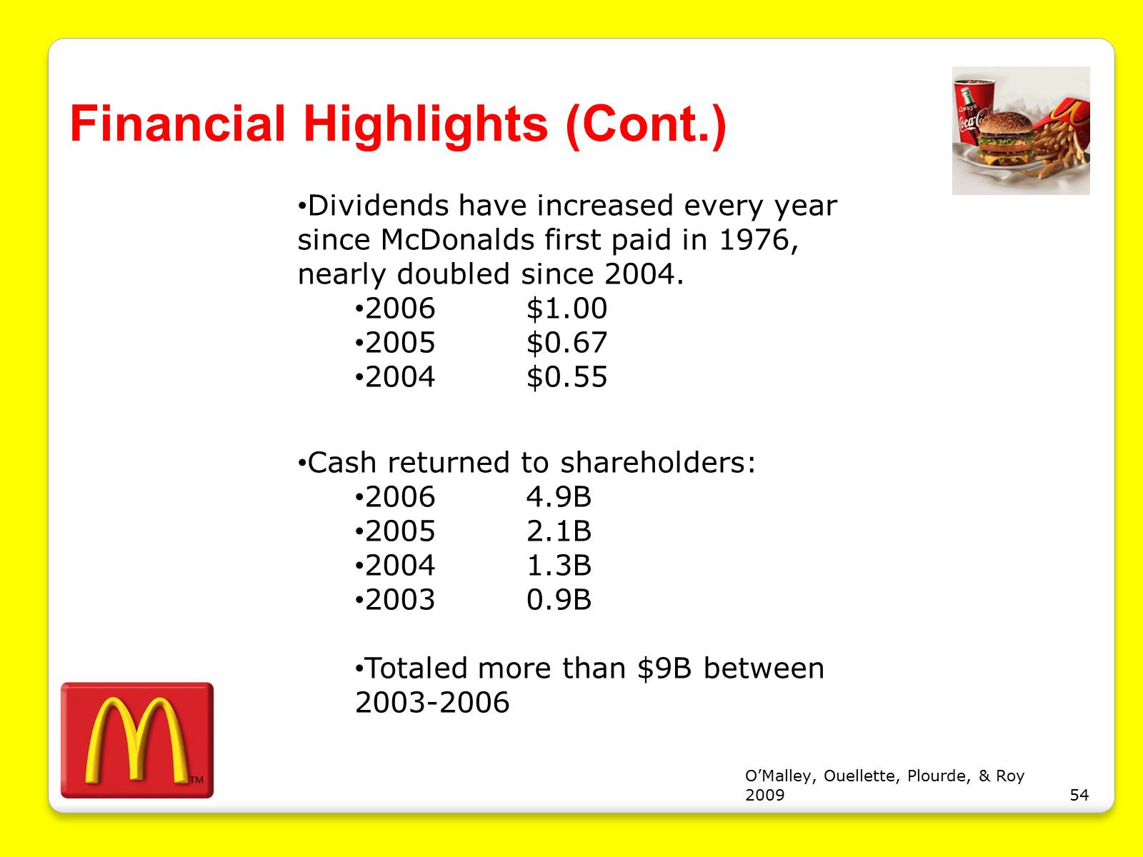 Презентація на тему «McDonald’s Corporation» - Слайд #54