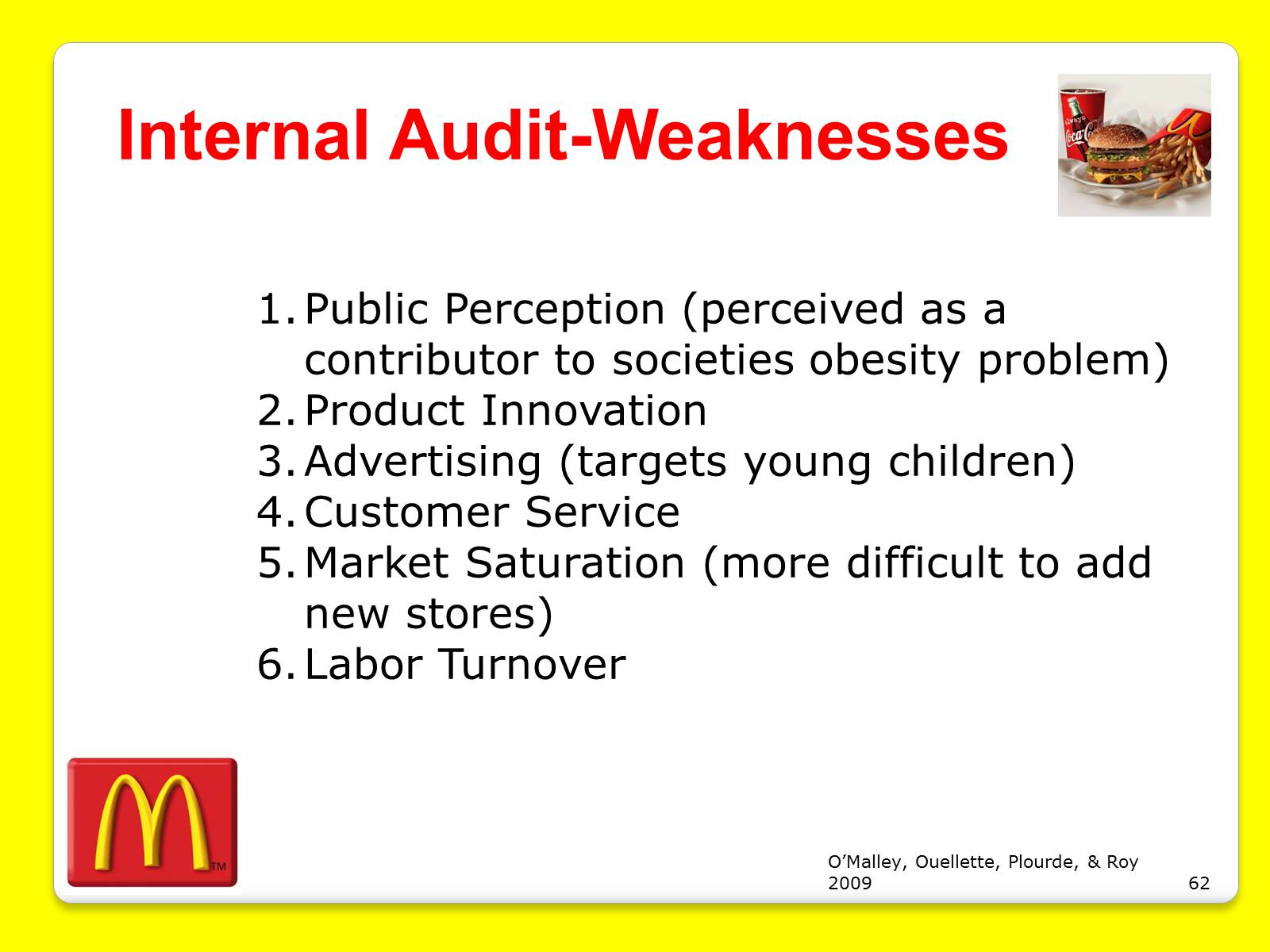 Презентація на тему «McDonald’s Corporation» - Слайд #62