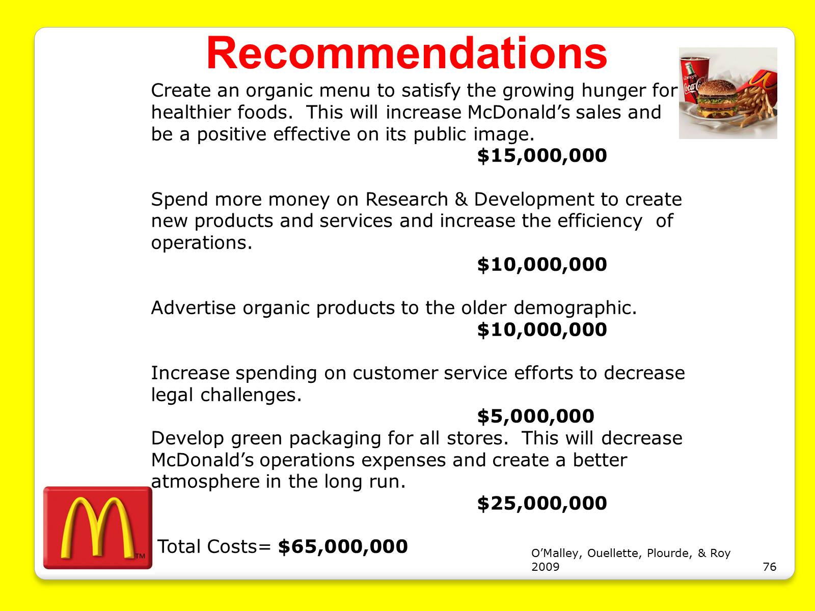 Презентація на тему «McDonald’s Corporation» - Слайд #76