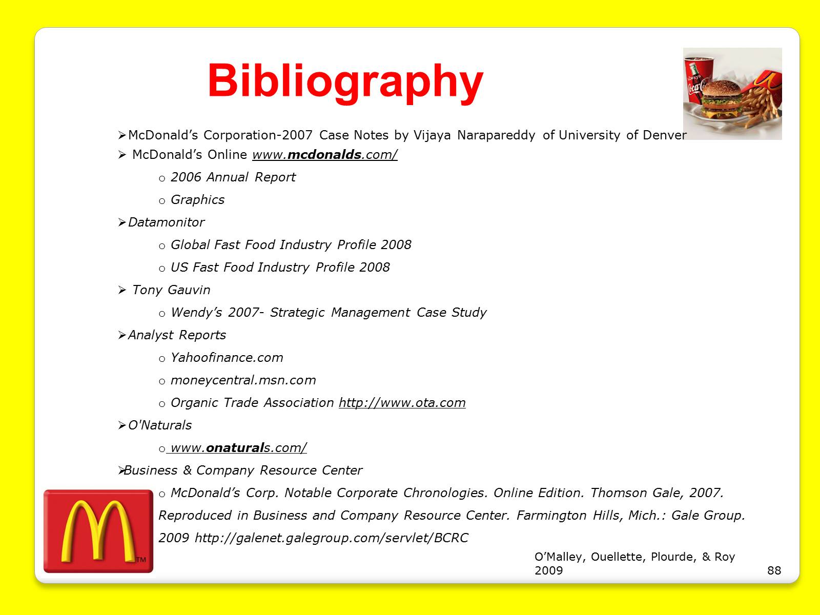 Презентація на тему «McDonald’s Corporation» - Слайд #88