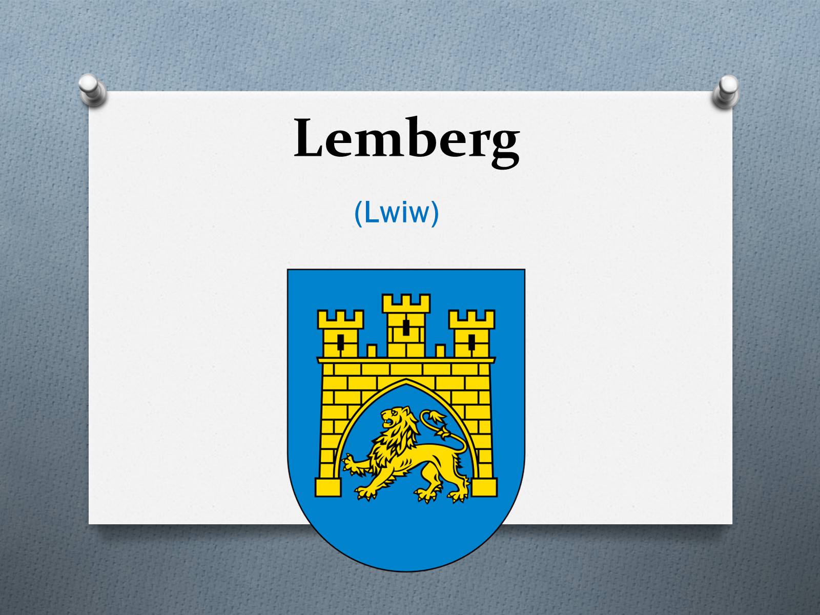 Презентація на тему «Lemberg» - Слайд #1