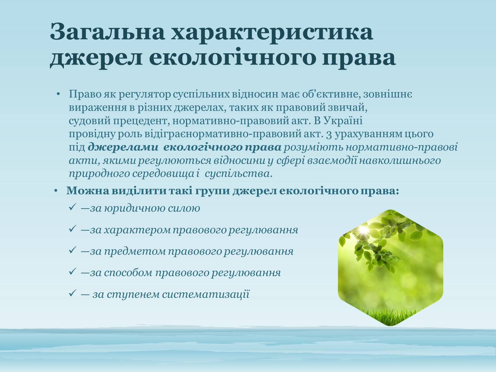 Презентація на тему «Основи екологічного права України» - Слайд #8