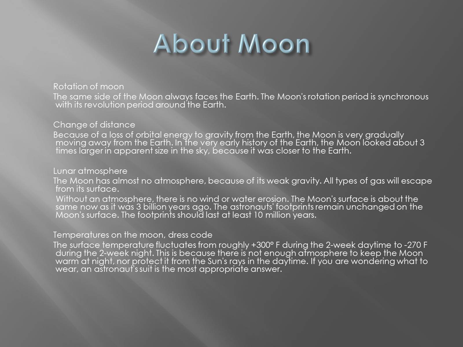 Презентація на тему «Moon» - Слайд #4