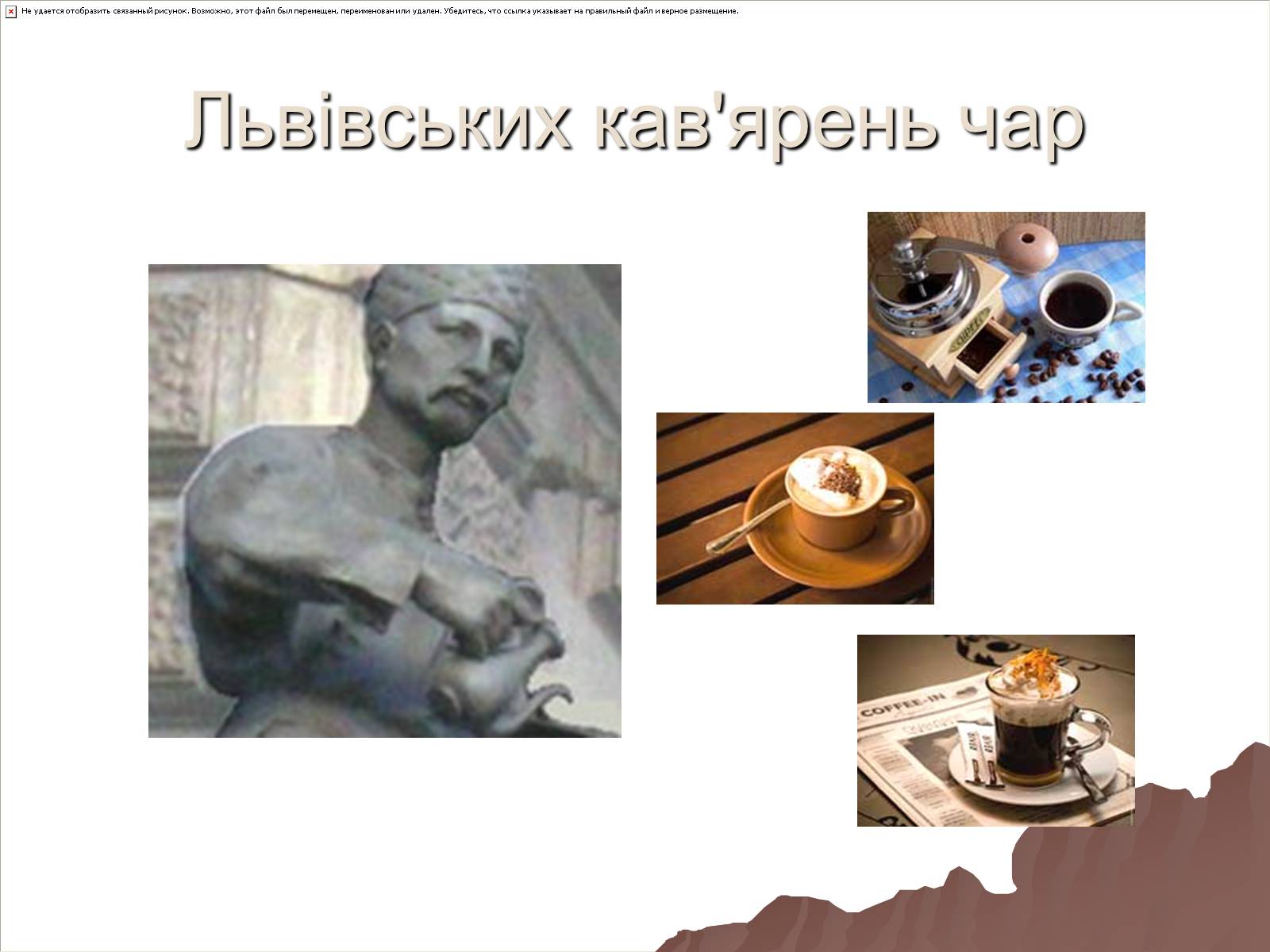 Презентація на тему «Львівських кав’ярень чар» - Слайд #1