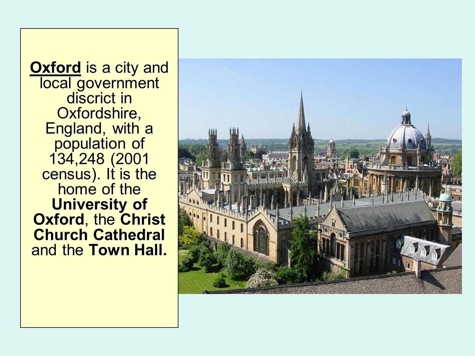 Презентація на тему «Oxford» (варіант 2) - Слайд #4