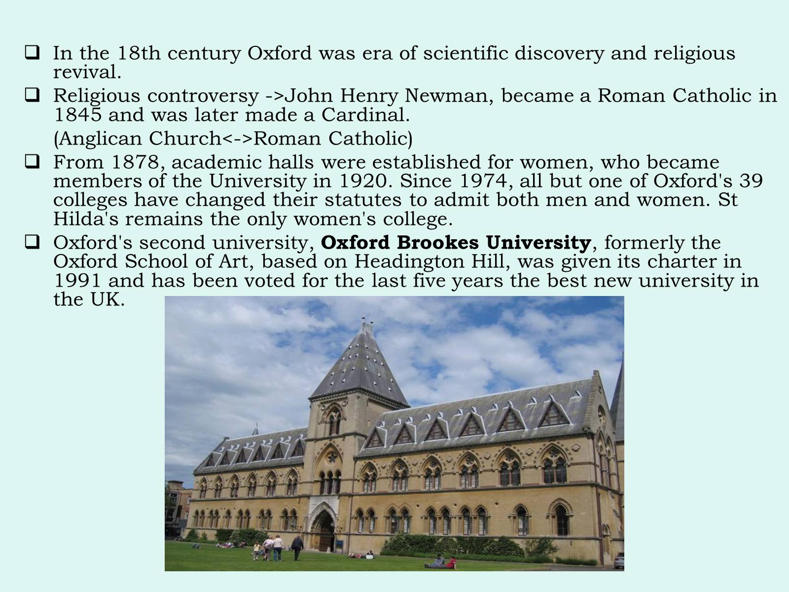 Презентація на тему «Oxford» (варіант 2) - Слайд #7