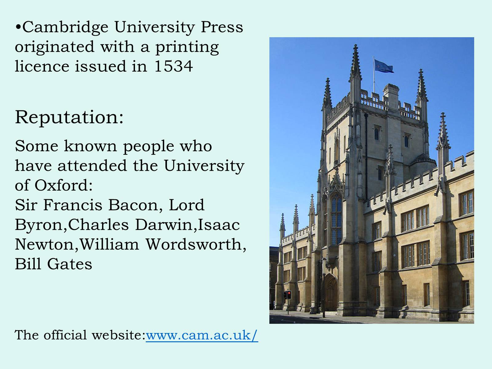 Презентація на тему «Oxford» (варіант 2) - Слайд #15