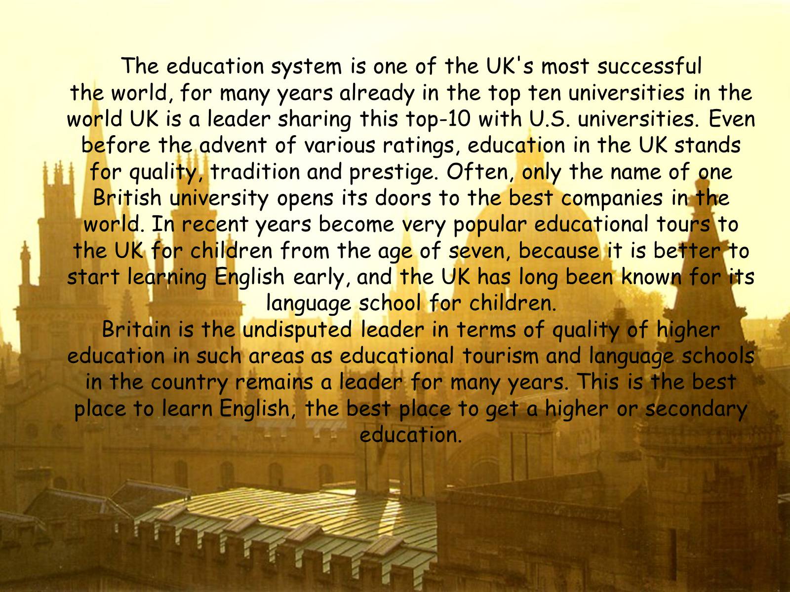 Презентація на тему «UK Universities» - Слайд #4