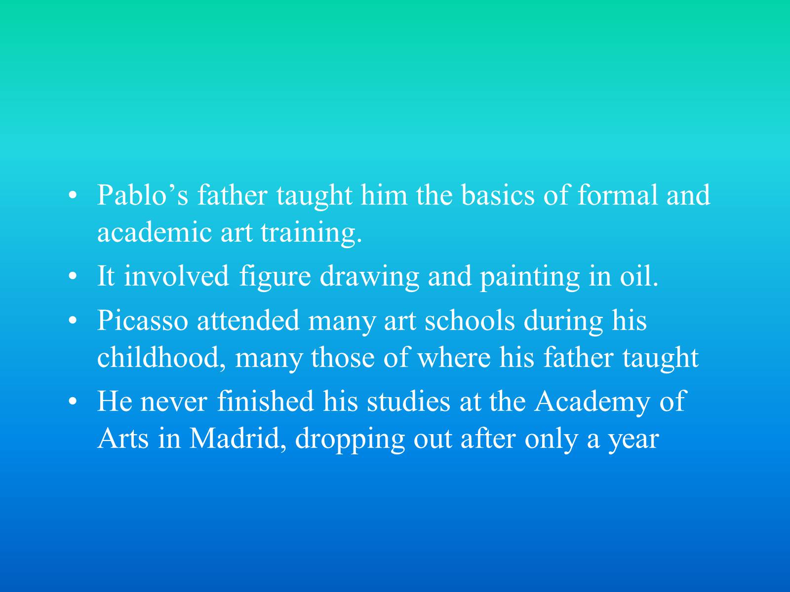 Презентація на тему «Pablo Picasso» (варіант 2) - Слайд #4