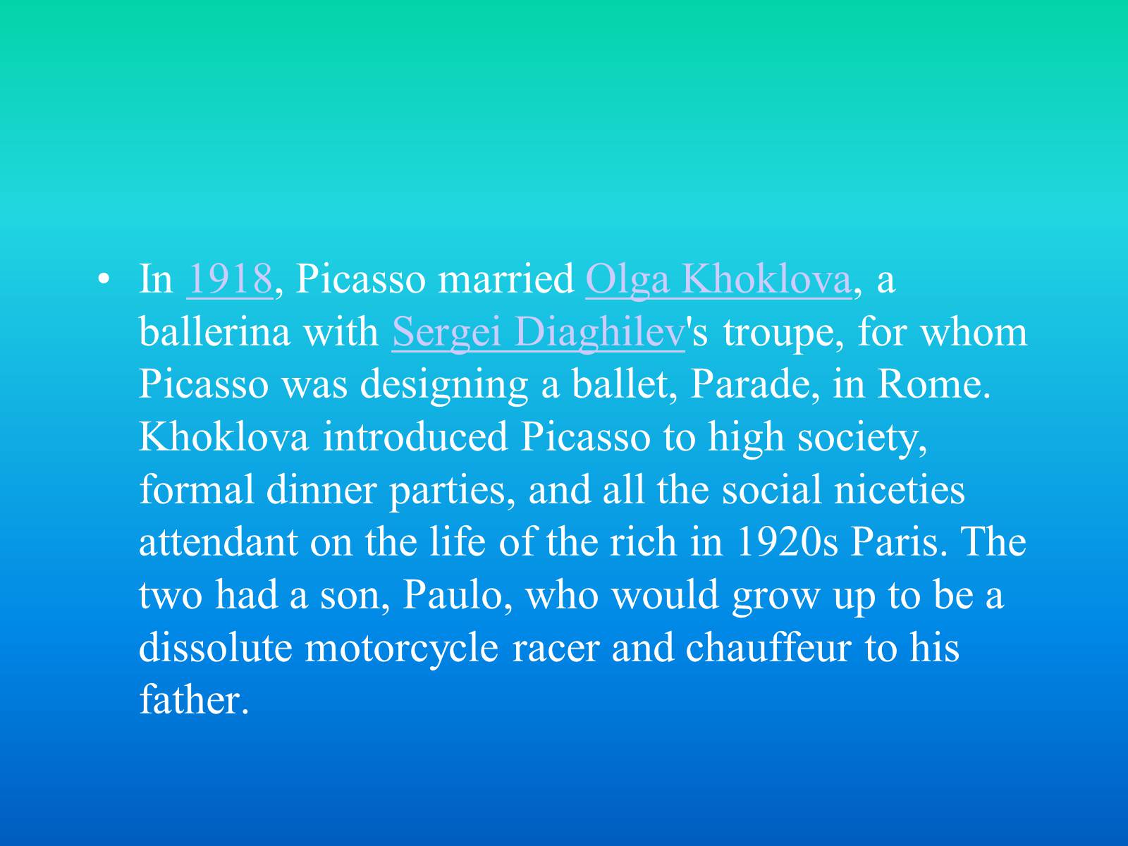 Презентація на тему «Pablo Picasso» (варіант 2) - Слайд #6