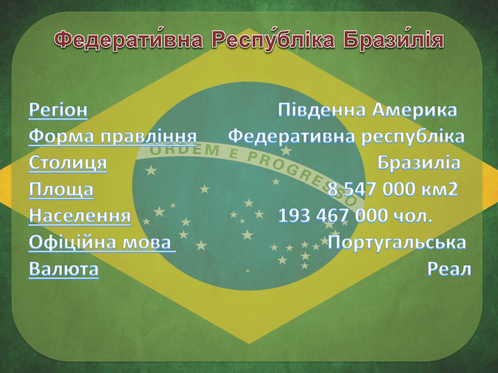 Презентація на тему «Сонячна Бразилія» - Слайд #2
