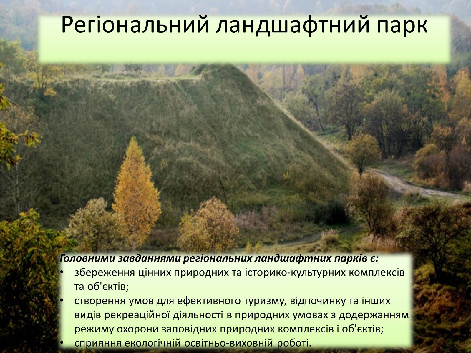 Презентація на тему «Ландшафтні парки України» (варіант 1) - Слайд #3