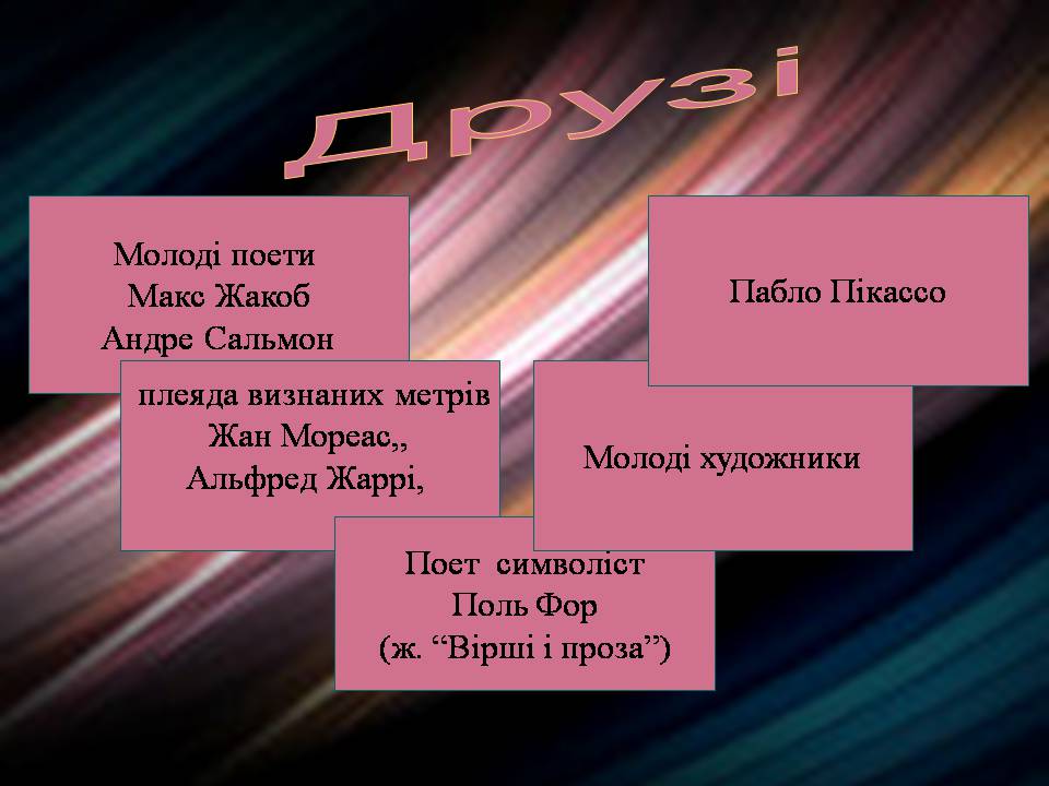Презентація на тему «Гійом Аполлінер» (варіант 4) - Слайд #5