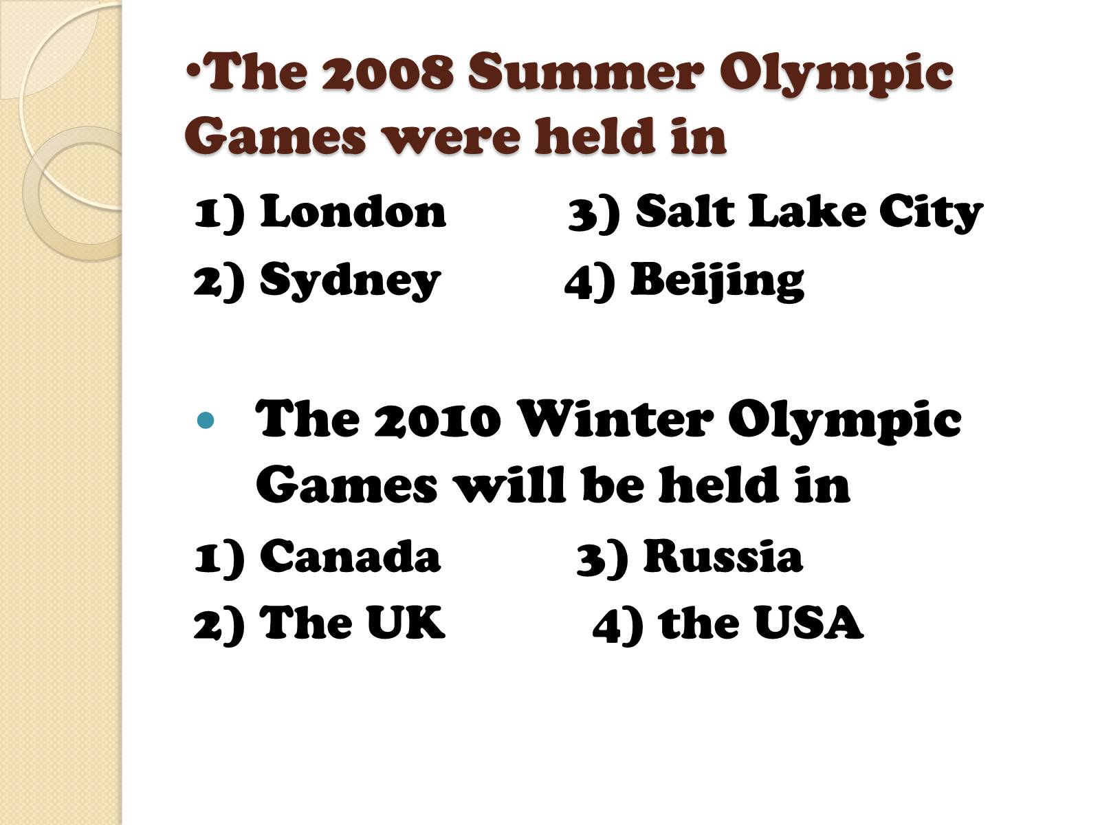 Презентація на тему «Olympic Games» - Слайд #9