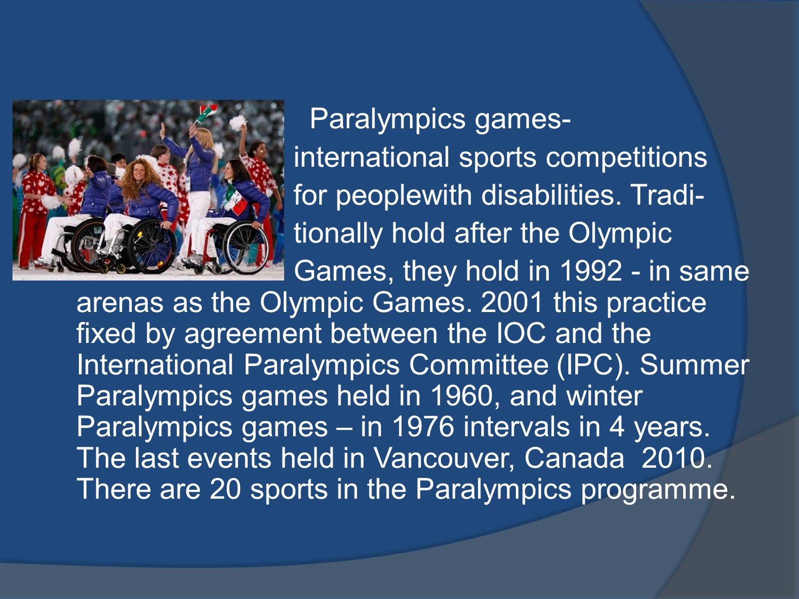 Презентація на тему «Paralympics games» - Слайд #2