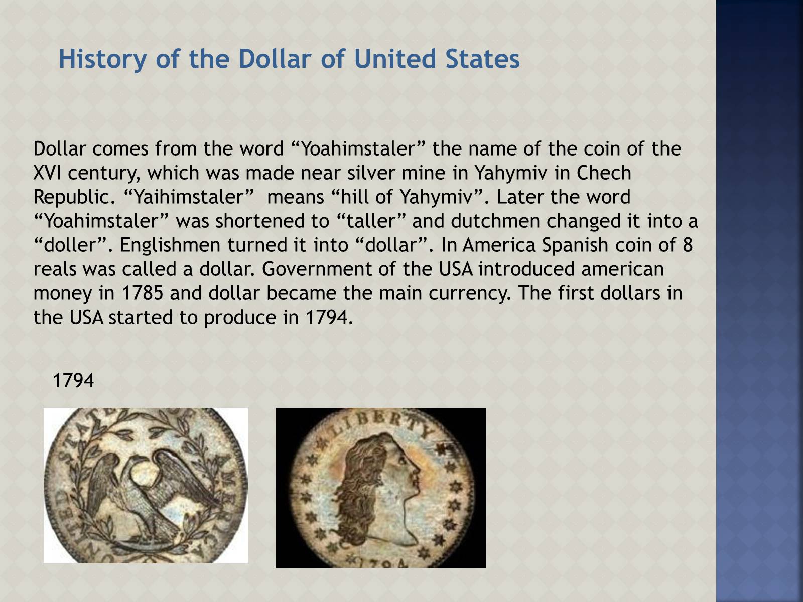 Презентація на тему «USA Dollar» - Слайд #3