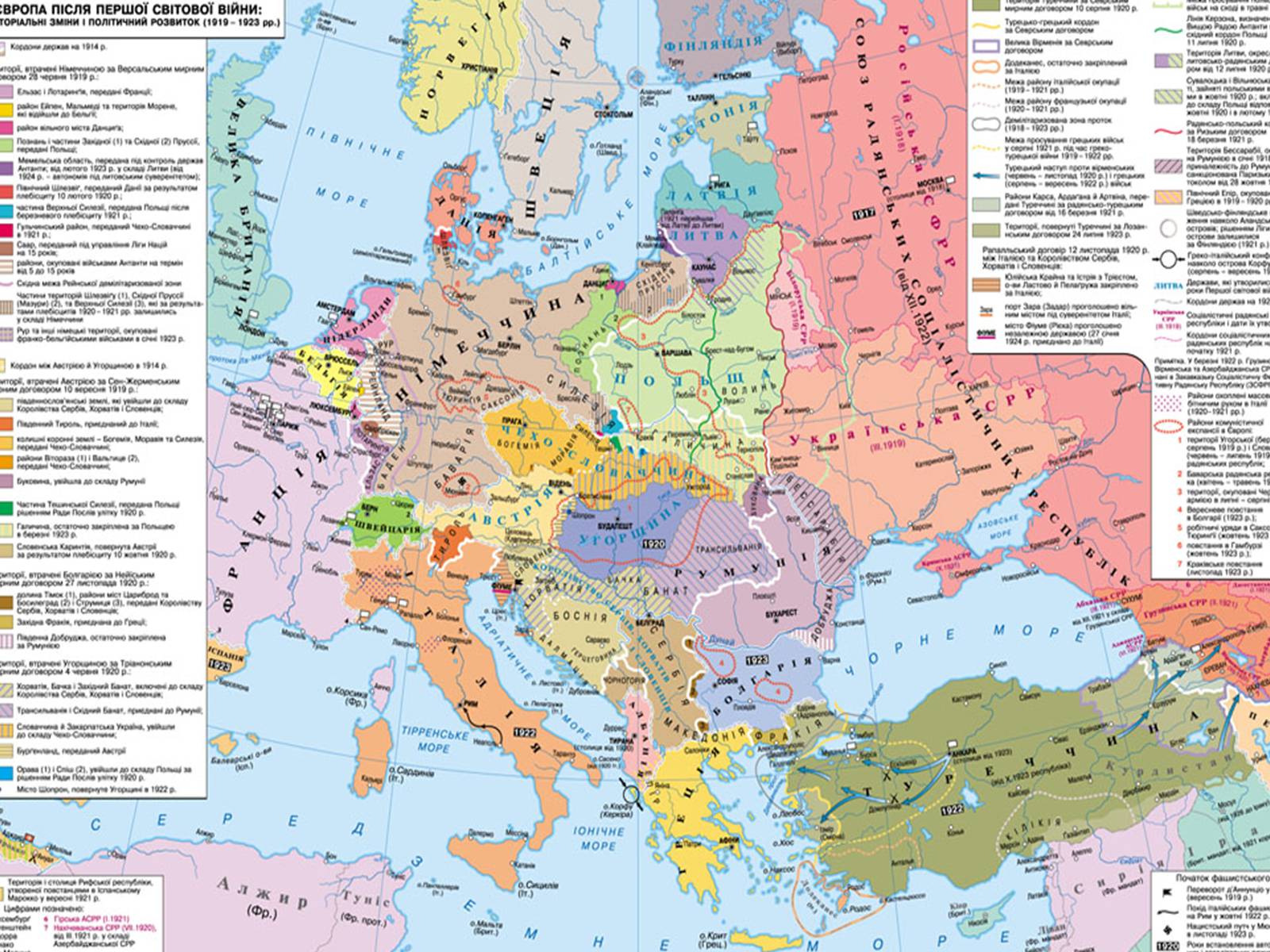 Презентація на тему «Карта світу після I світової війни» - Слайд #9
