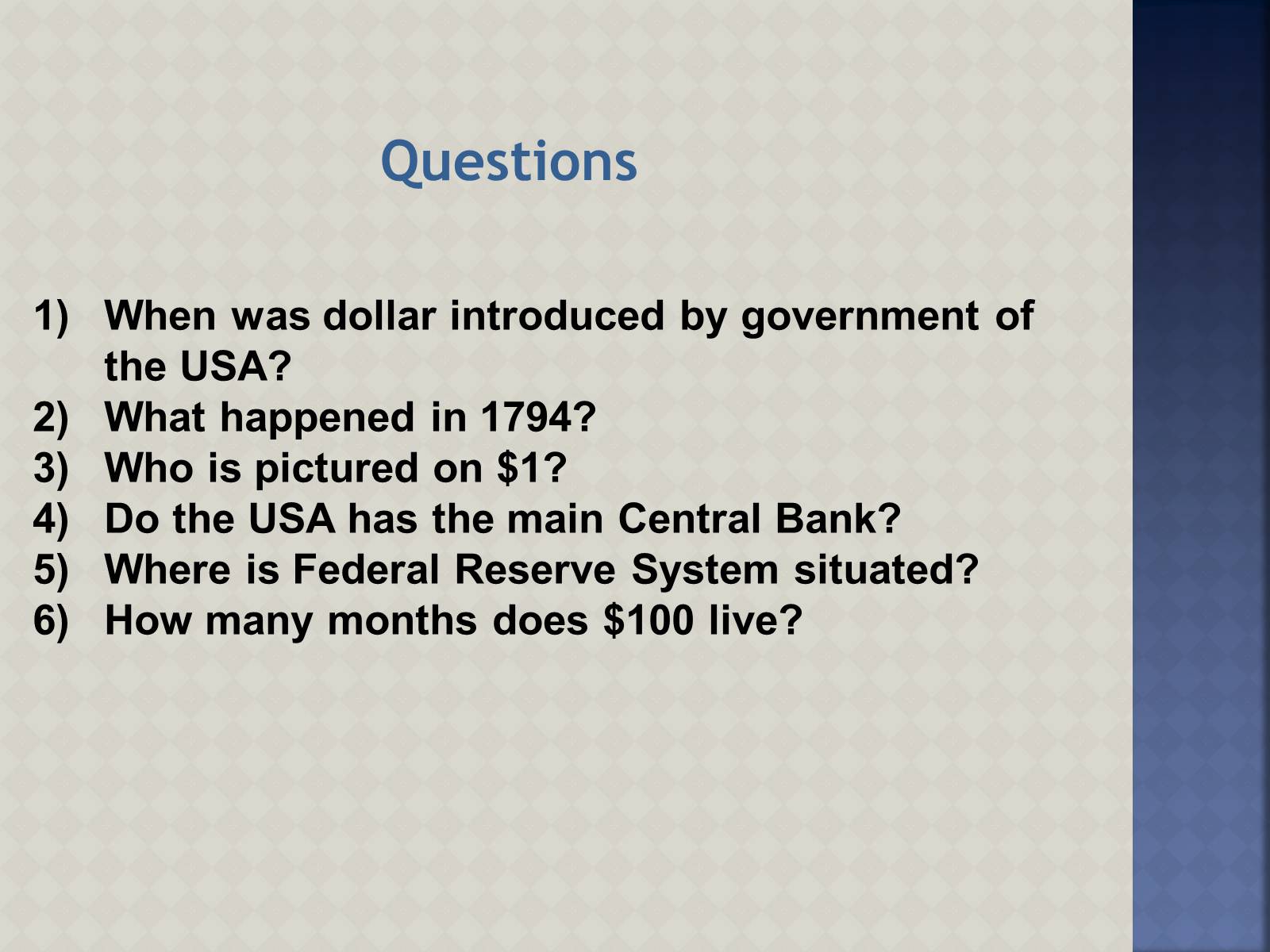 Презентація на тему «USA Dollar» - Слайд #25