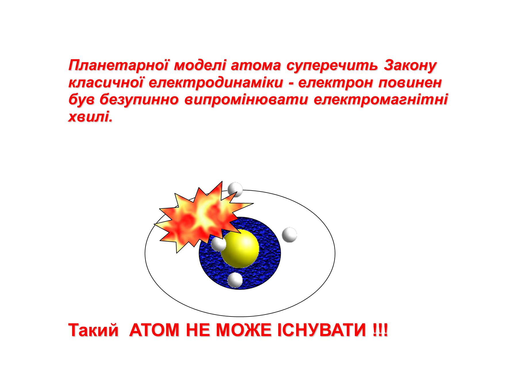 Презентація на тему «Ядерна модель атома. Квантові постулати Бора» - Слайд #7