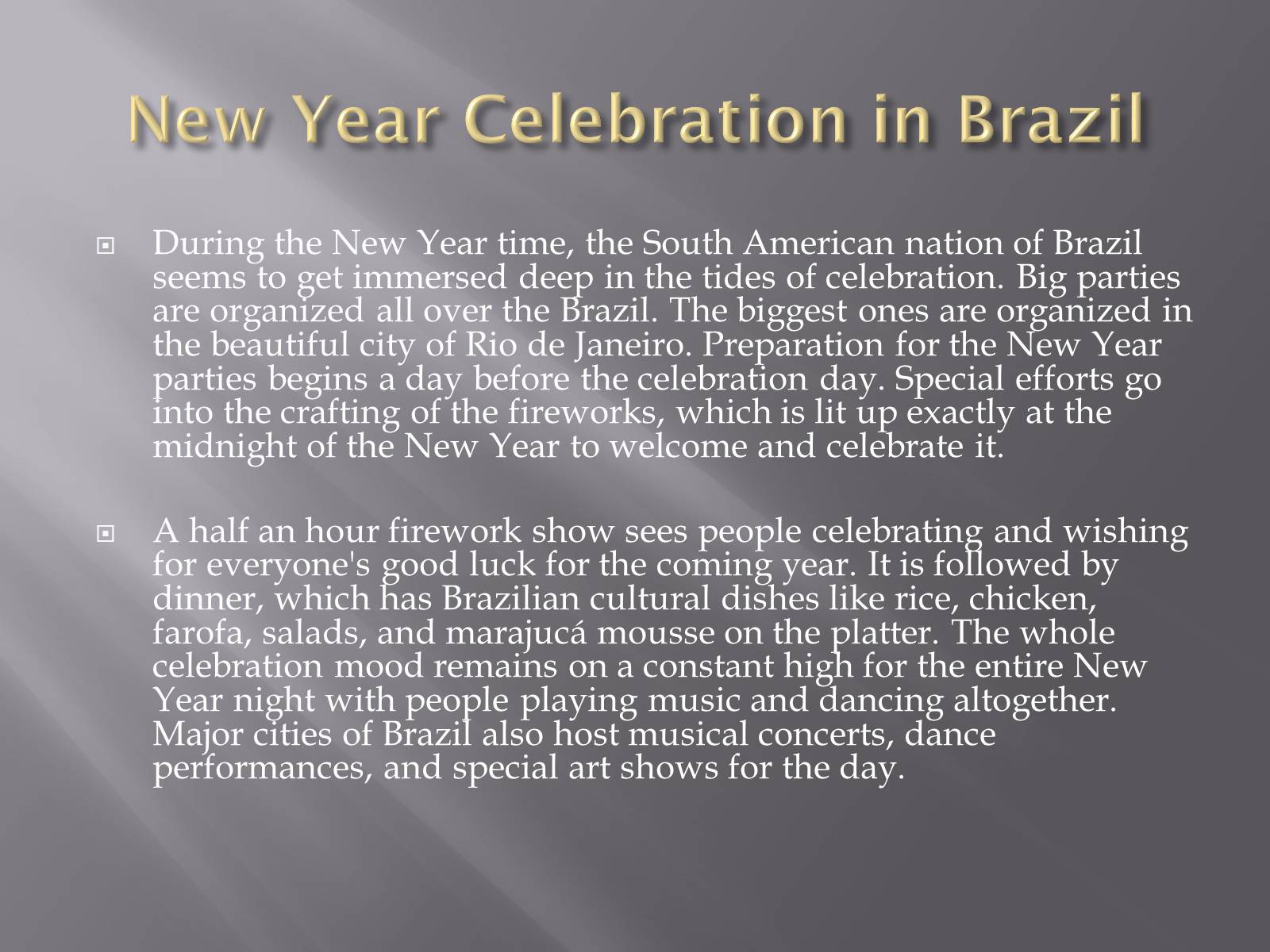 Презентація на тему «New Year in Brazil» - Слайд #2