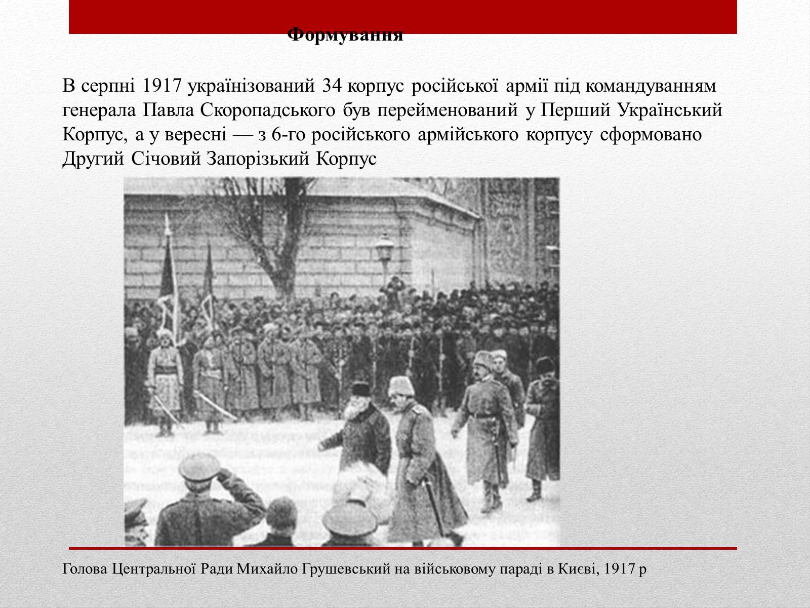 Презентація на тему «Армія УНР» - Слайд #3