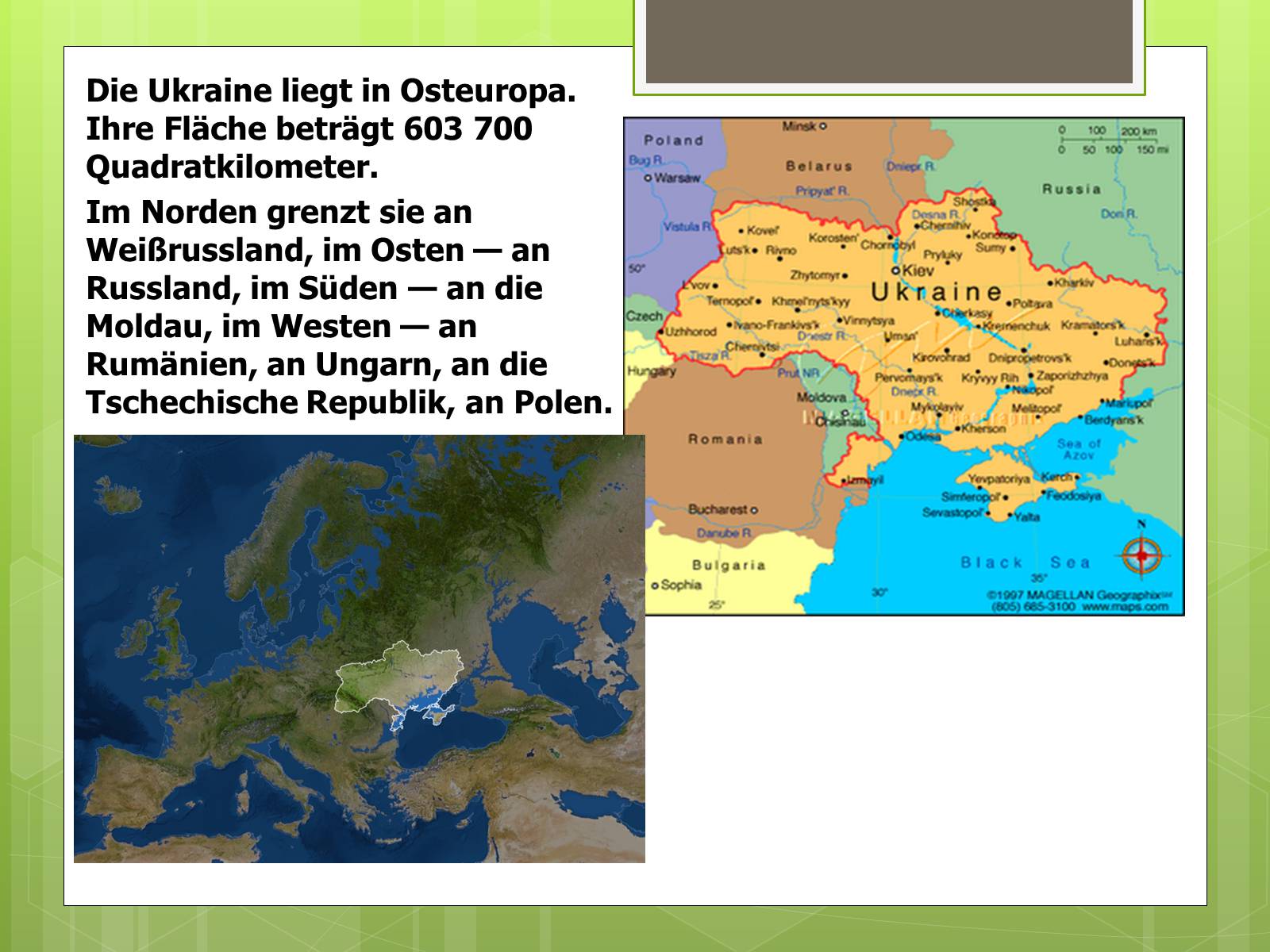 Презентація на тему «Die Ukraine» (варіант 4) - Слайд #2