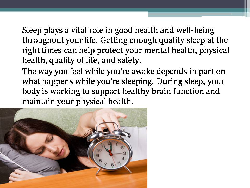 Презентація на тему «Better sleep mean better health» - Слайд #8