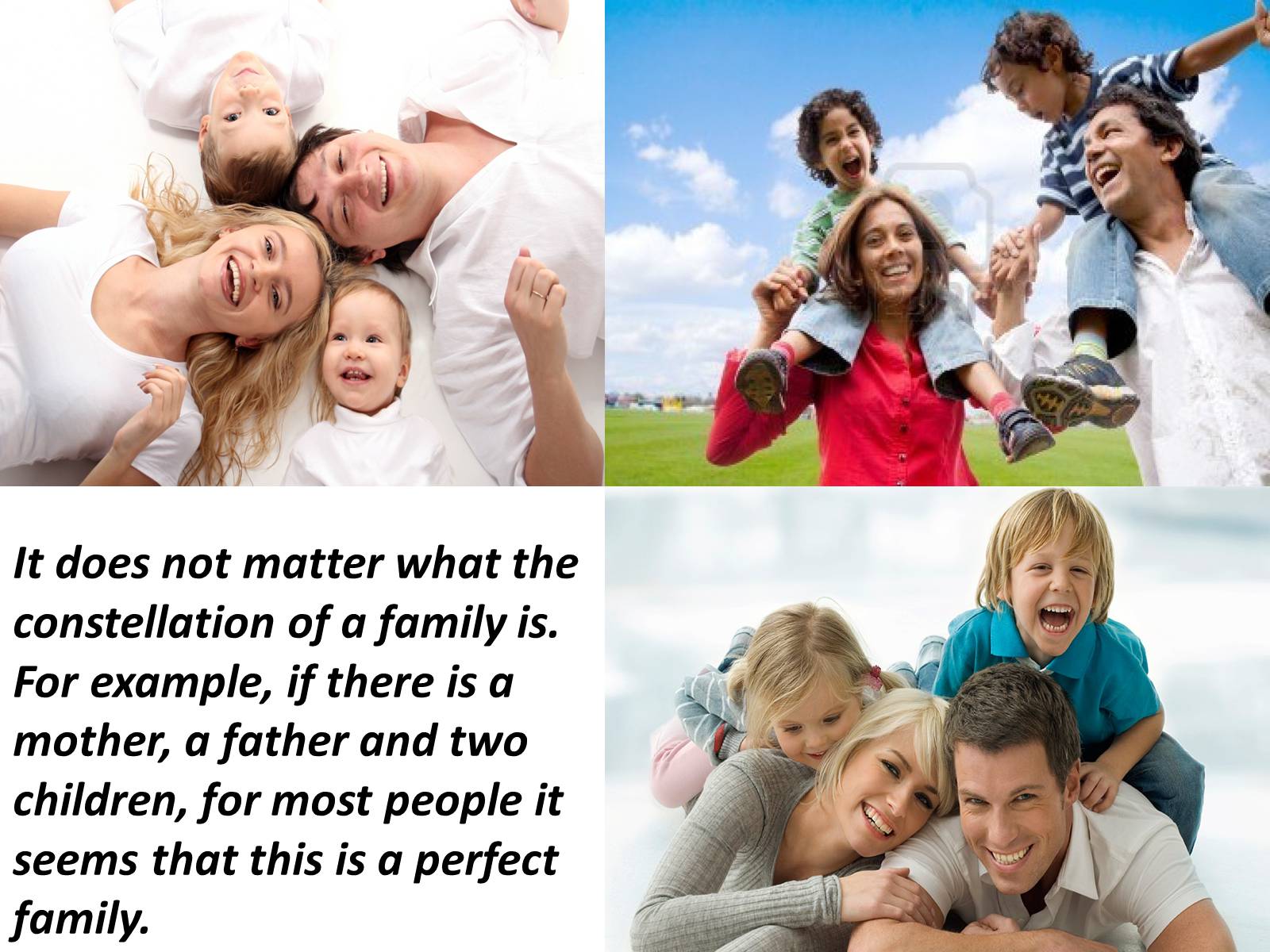 Идеальная семья рассказы. Ideal Family презентация. Семья для презентации. Слайды для презентации моя семья. The Family values.