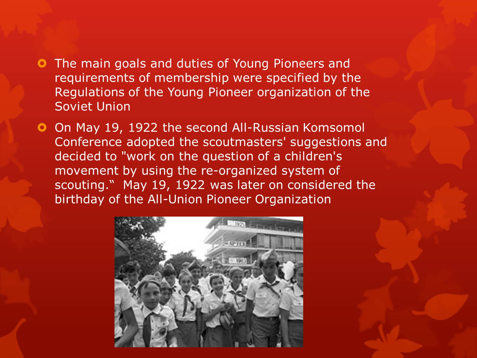Презентація на тему «Organizations in the Soviet Union» - Слайд #2