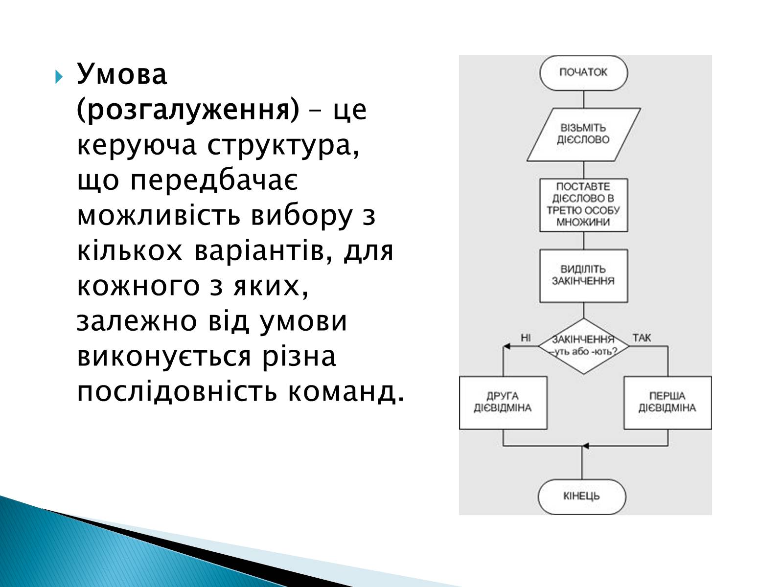 Презентація на тему «Базові структури алгоритмів і використання їх при розв’язуванні задач» - Слайд #4