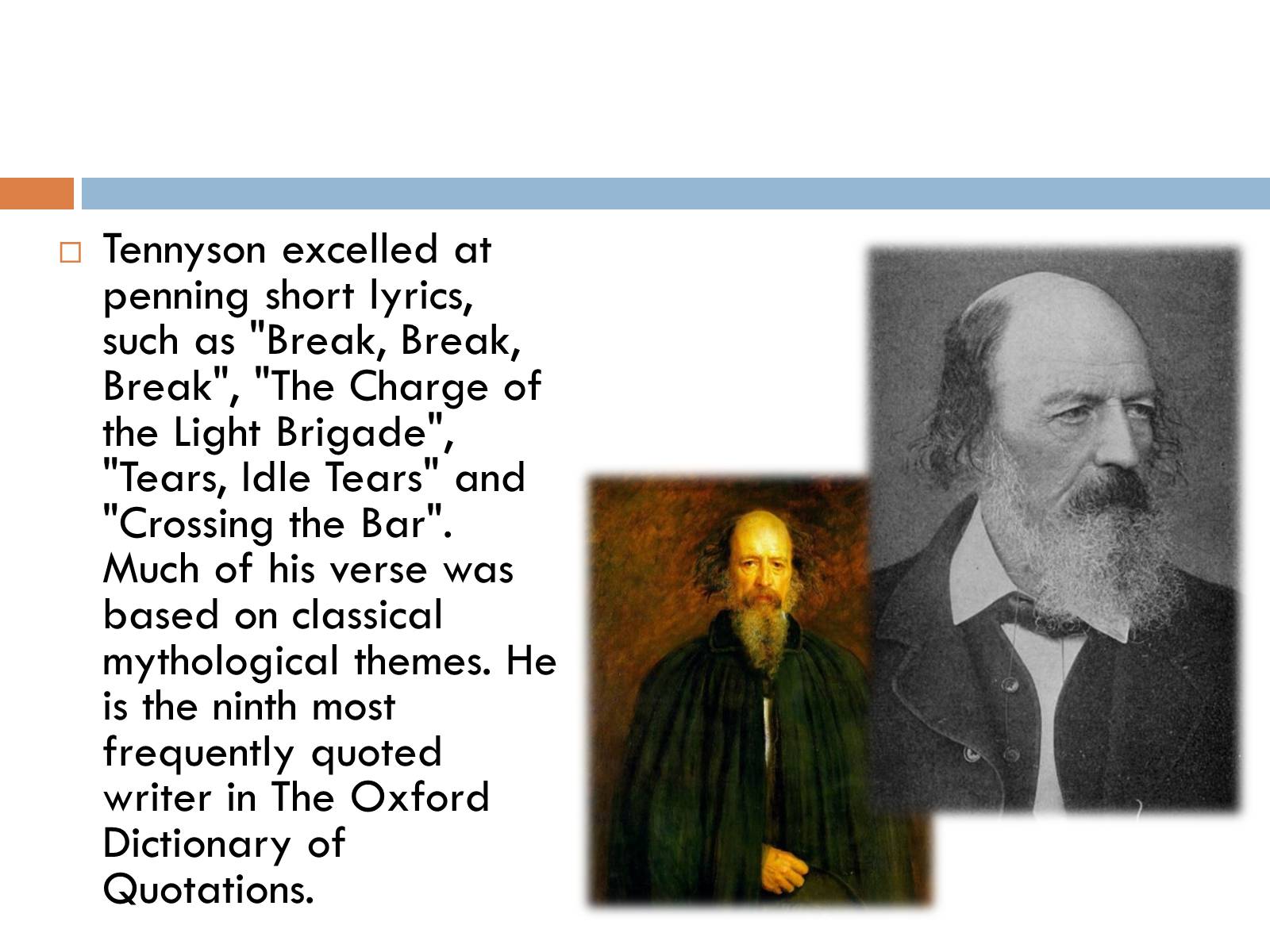 Презентація на тему «Alfred Tennyson» - Слайд #3