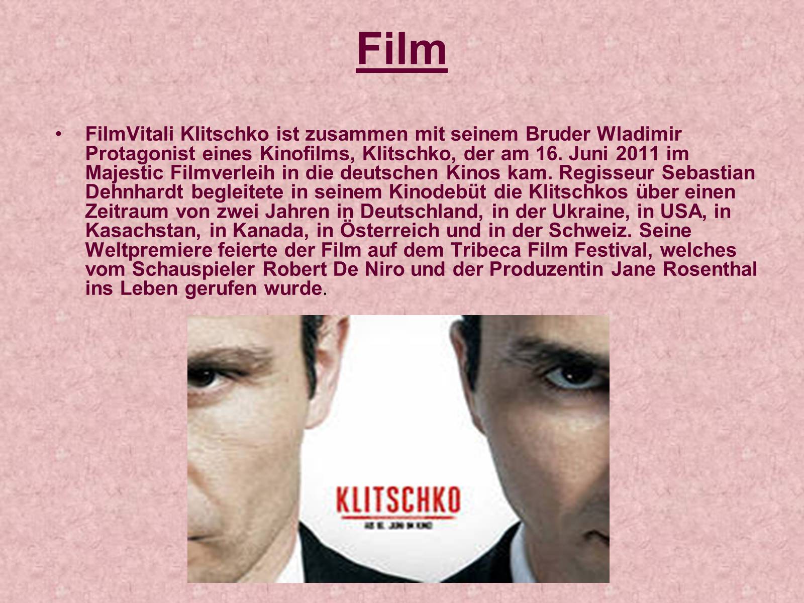 Презентація на тему «Vitalij Klitschko» - Слайд #10