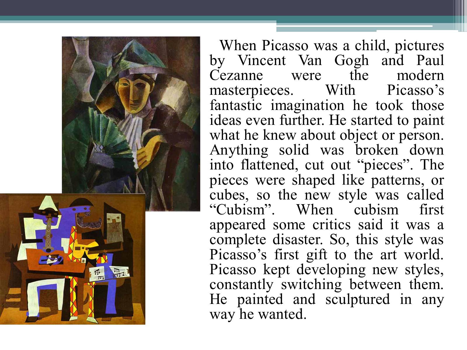 Презентація на тему «Pablo Picasso» (варіант 7) - Слайд #4