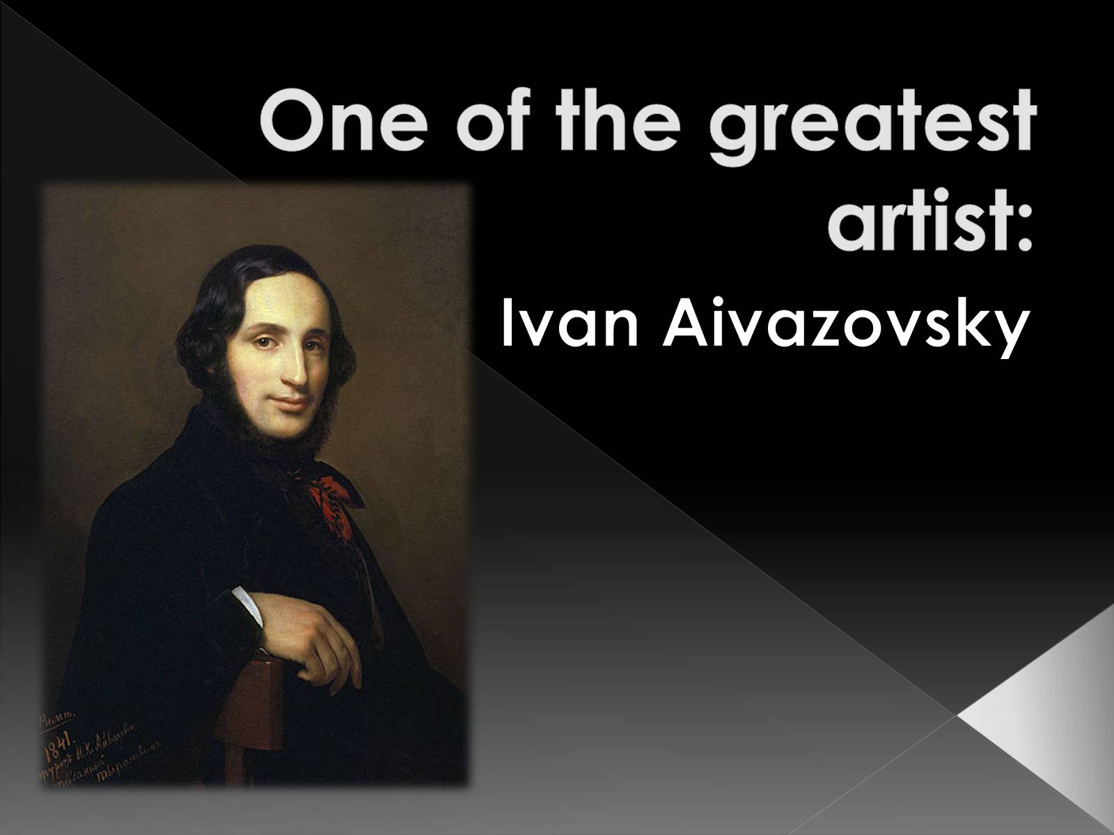 Презентація на тему «Ivan Aivazovsky» (варіант 3) - Слайд #1
