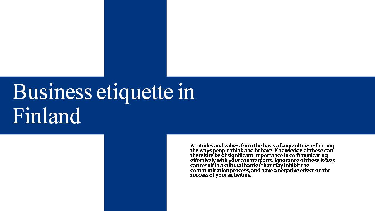 Презентація на тему «Business etiquette in Finland» - Слайд #1