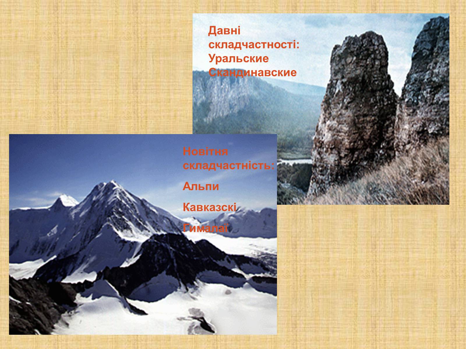Альпийская складчатость горы Евразии