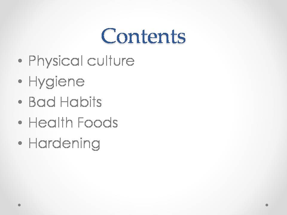 Презентація на тему «Healthy lifestyle» (варіант 5) - Слайд #2