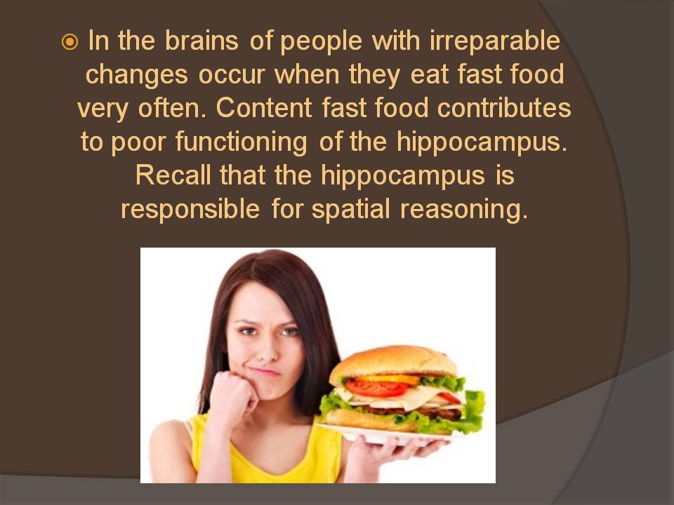 Презентація на тему «The effect of fast food on the human body» - Слайд #4