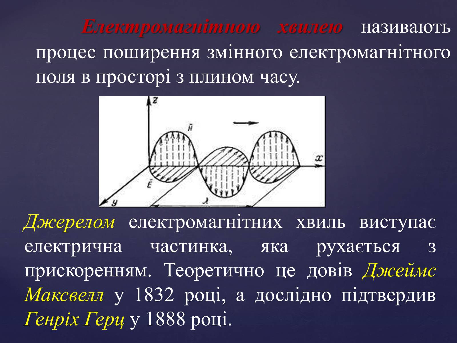 Презентація на тему «Електромагнітні хвилі» (варіант 4) - Слайд #3