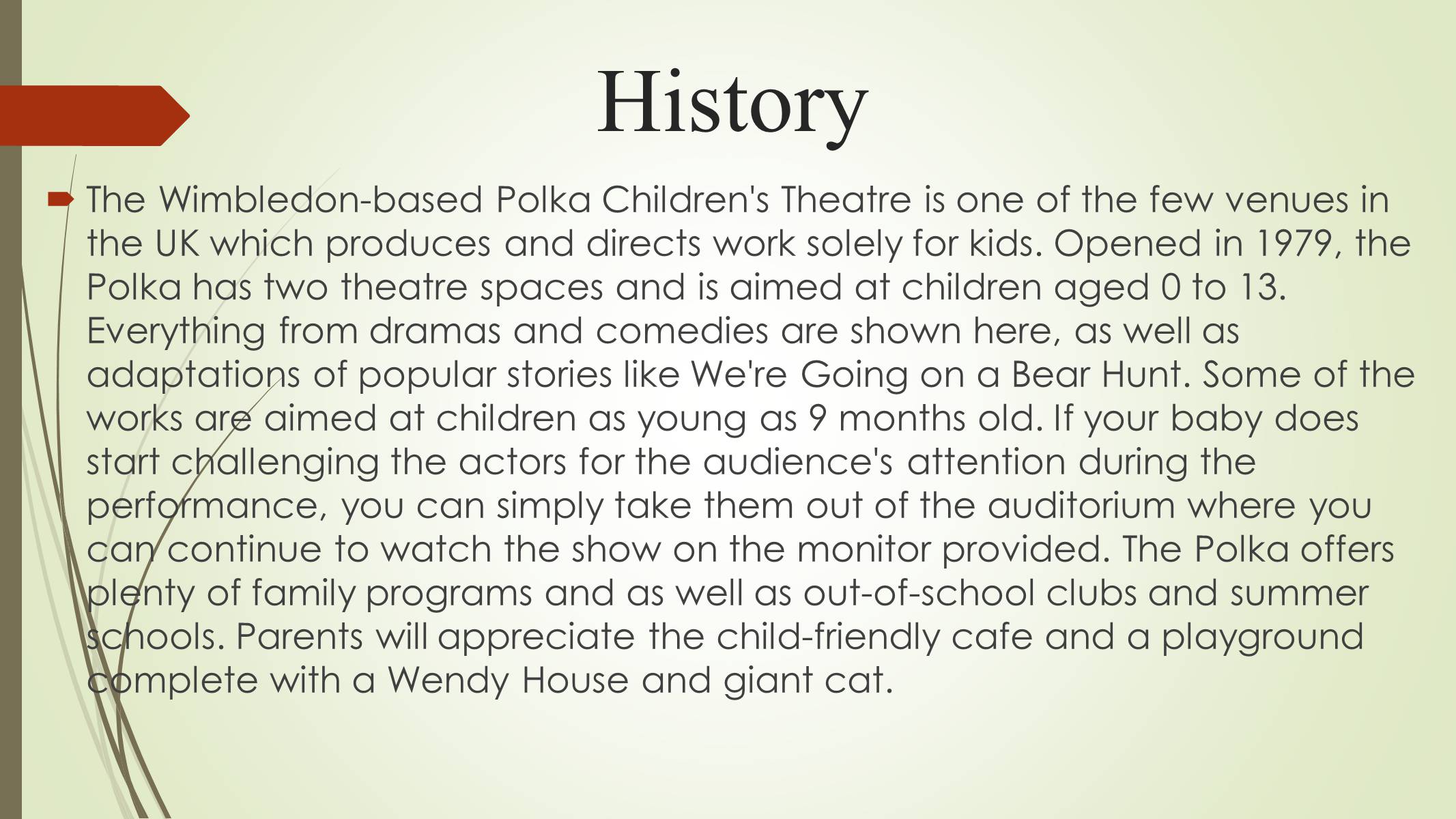 Презентація на тему «Polka children’s theatre» - Слайд #2