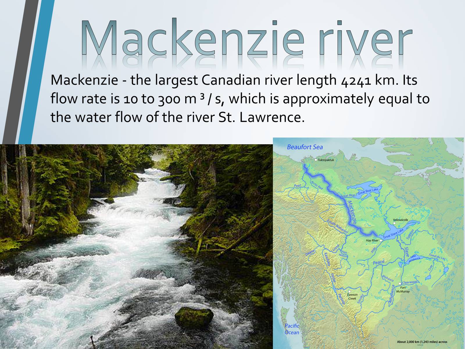 Река Маккензи на карте