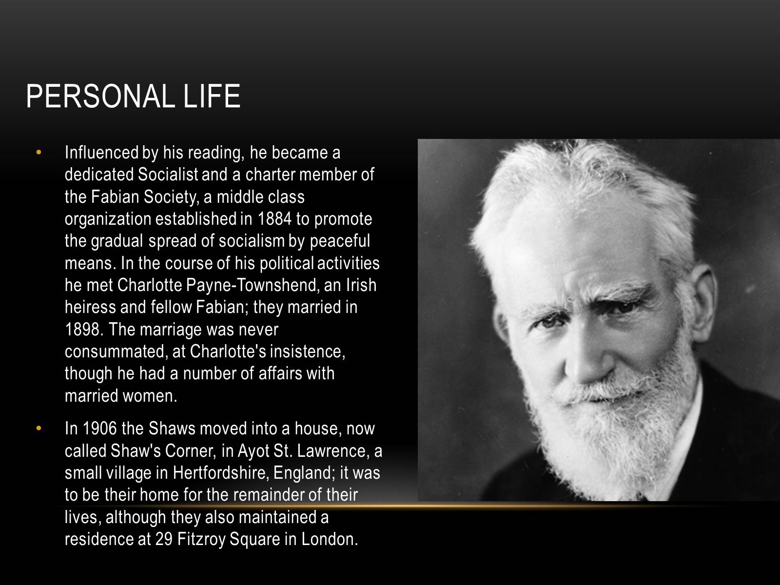 Презентація на тему «George Bernard Shaw» - Слайд #4