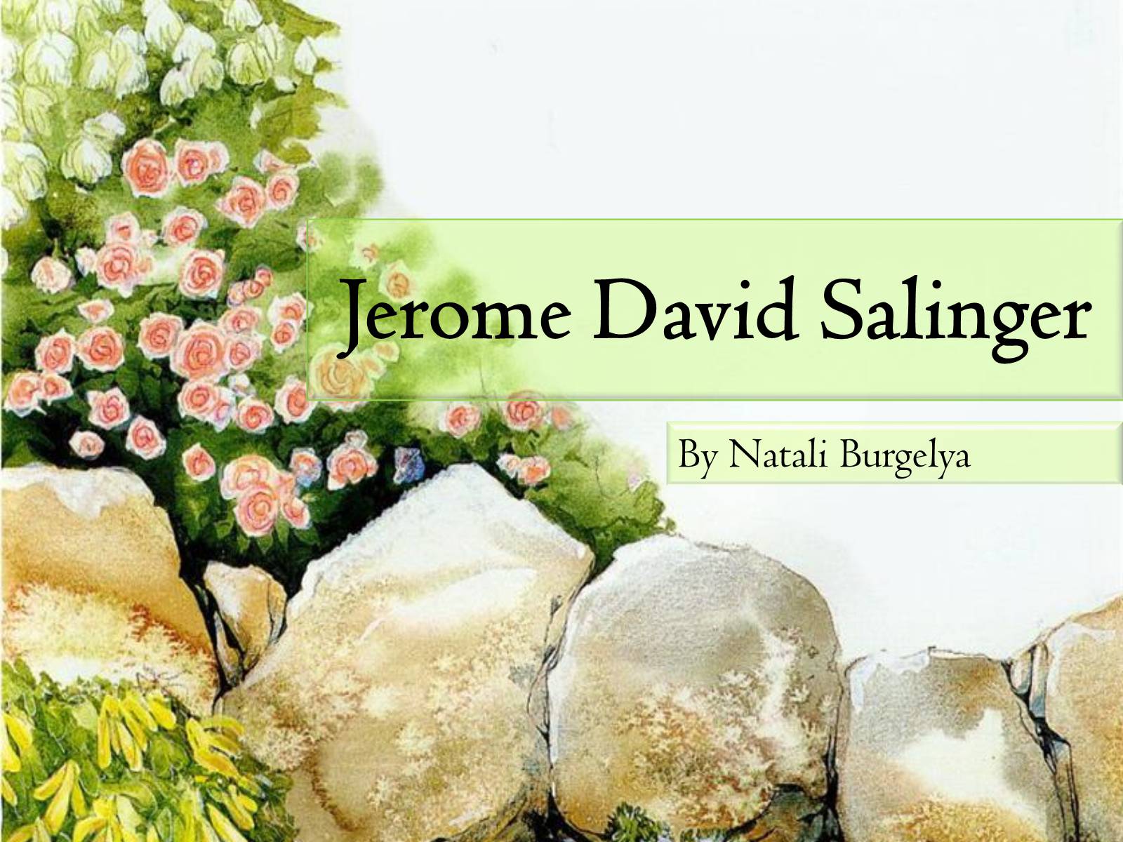 Презентація на тему «Jerome David Salinger» - Слайд #1