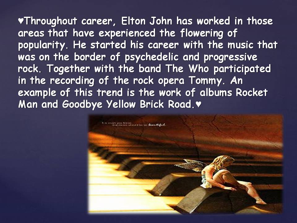 Презентація на тему «Elton John» - Слайд #9