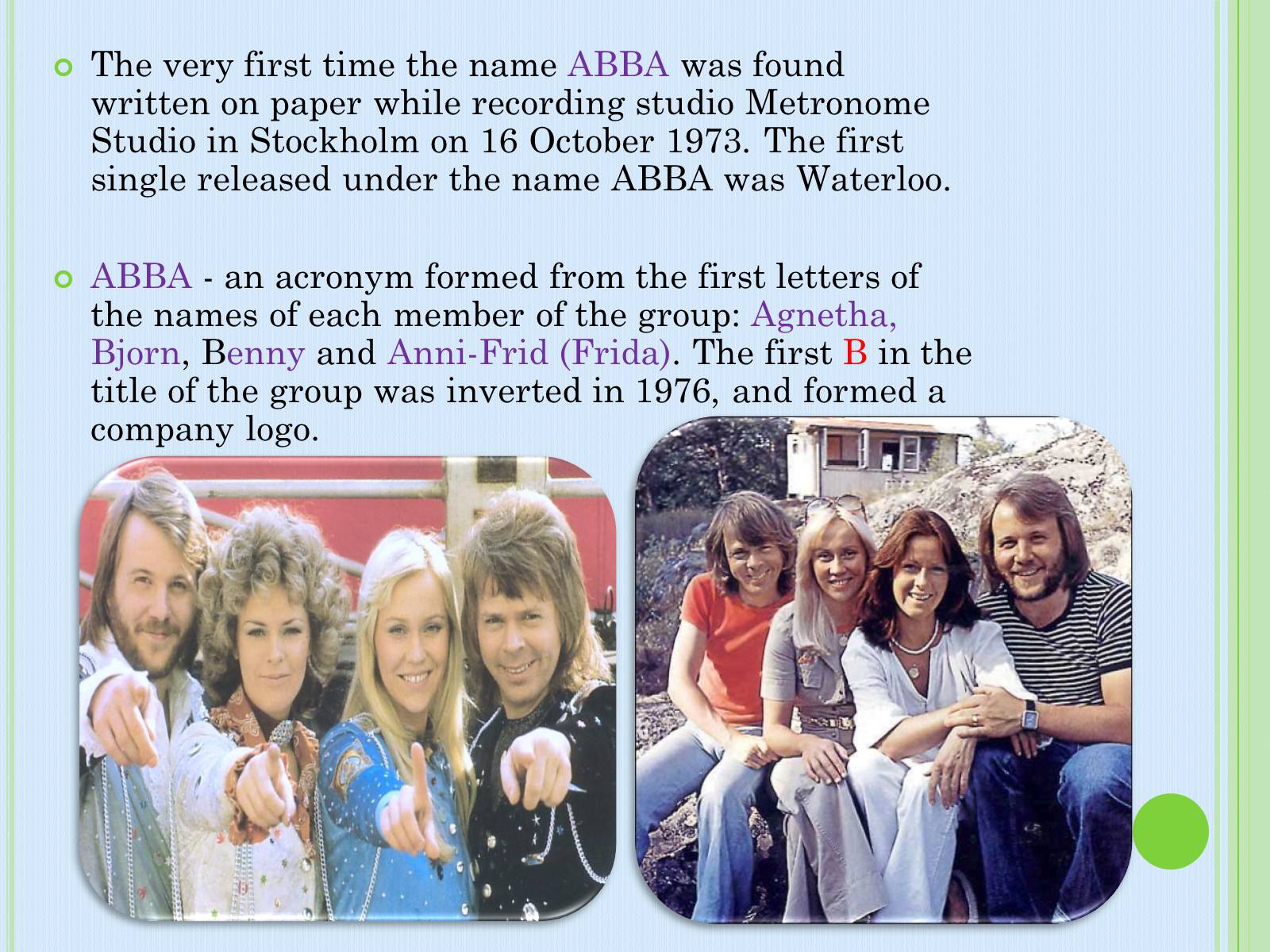 Презентація на тему «Group «ABBA»» - Слайд #14