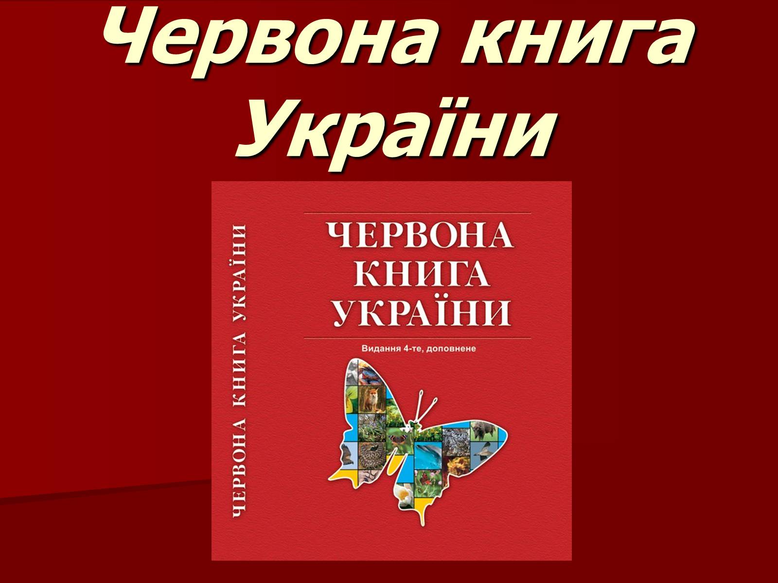 Презентація на тему «Червона книга України» (варіант 1) - Слайд #1