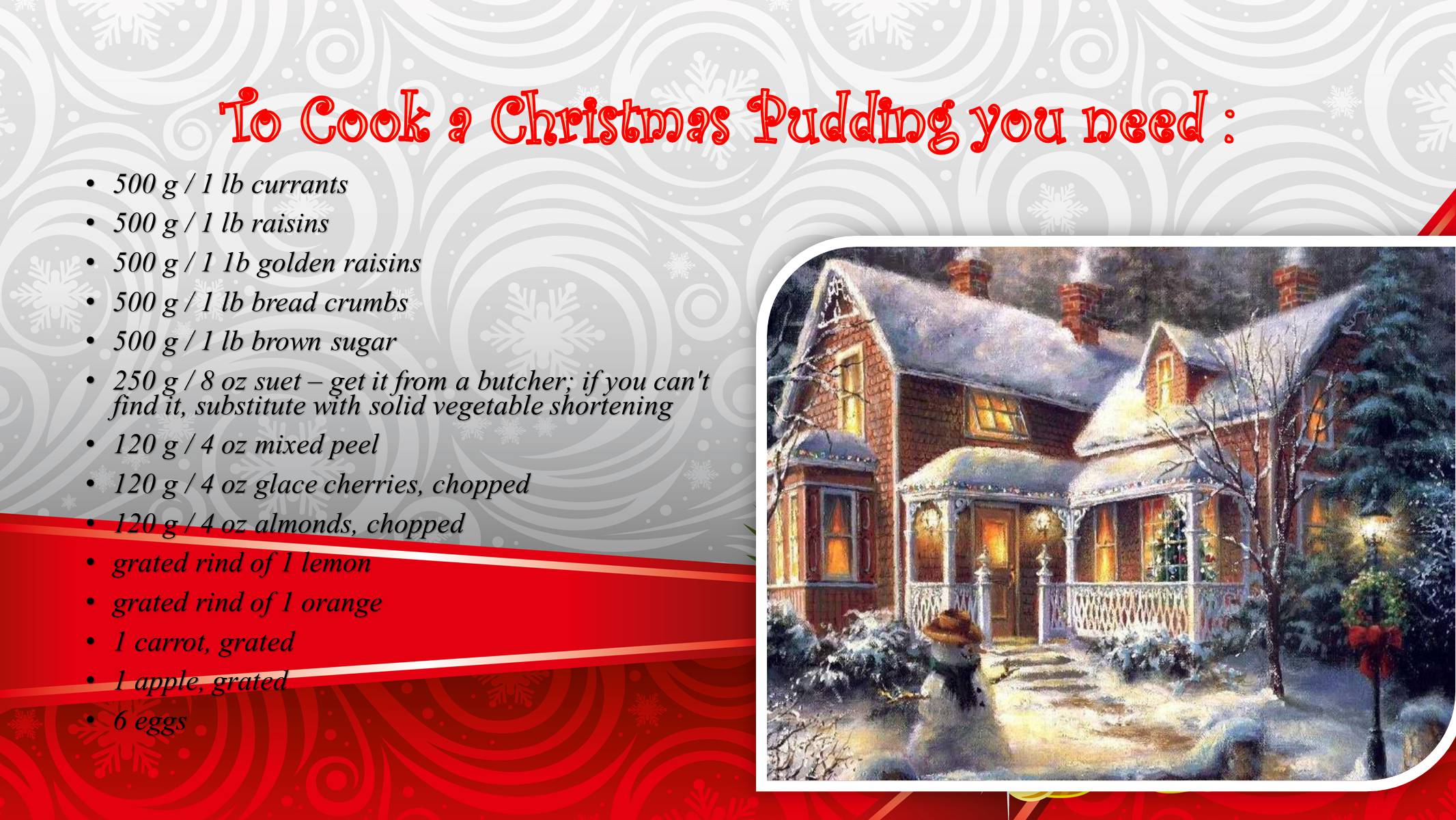 Презентація на тему «How to Cook a Christmas Pudding?» - Слайд #4