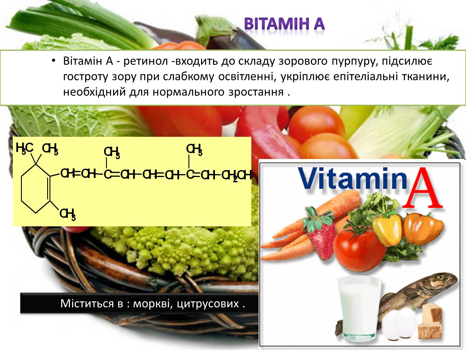 Презентація на тему «Вітаміни і їх роль в житті людини» (варіант 4) - Слайд #12