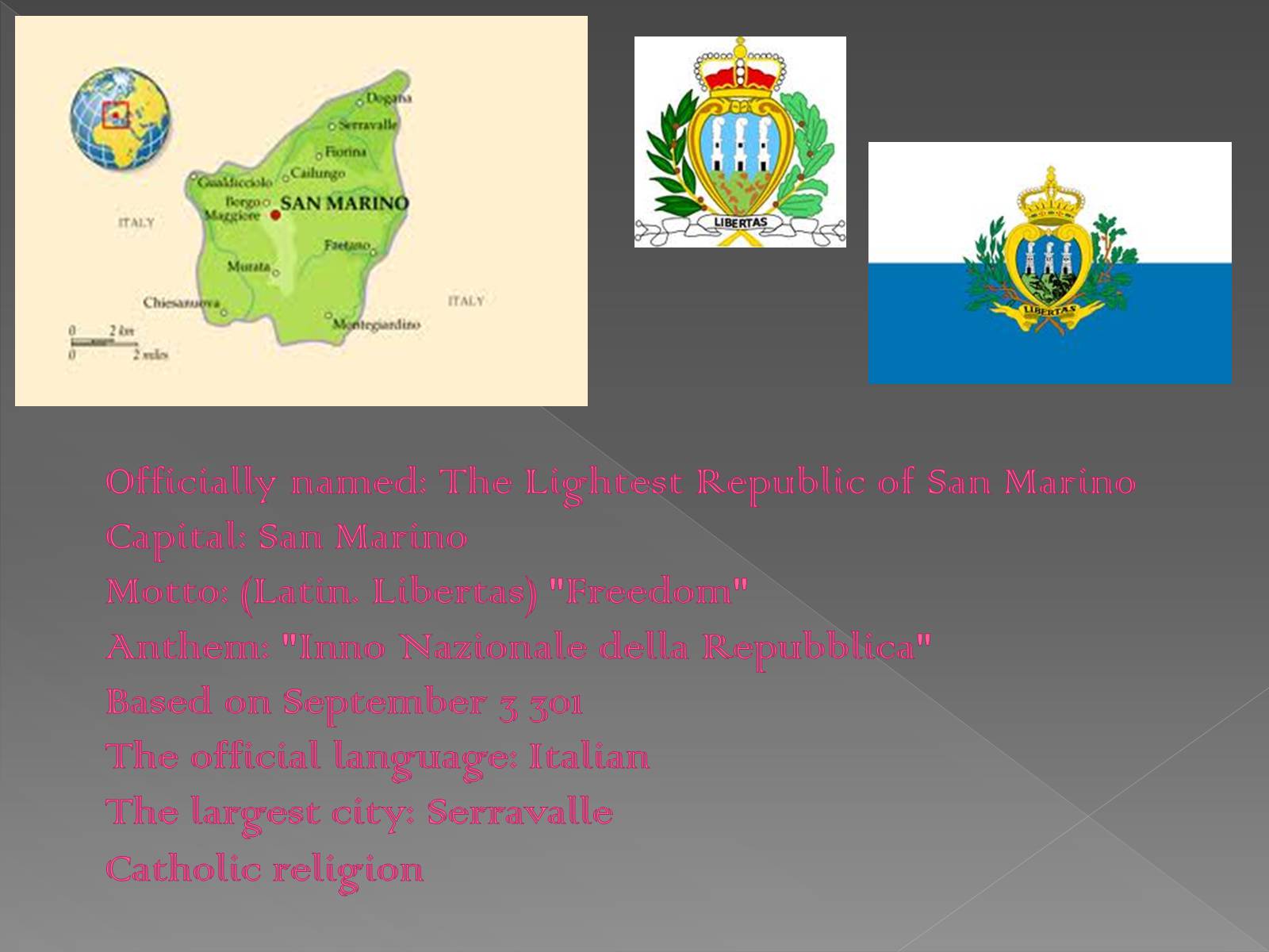 Презентація на тему «San Marino» - Слайд #2