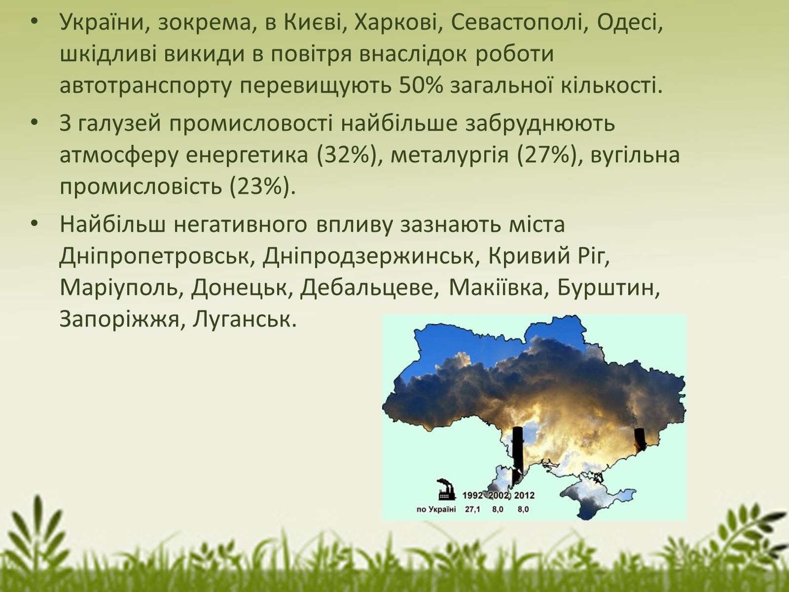 Презентація на тему «Забруднення в Україні» - Слайд #3